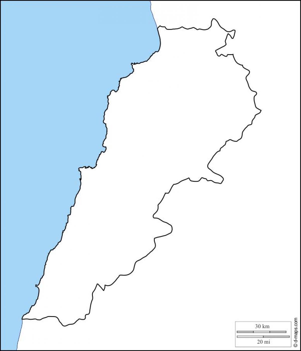 خالی نقشہ لبنان کے
