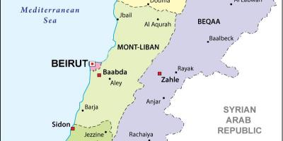 نقشہ لبنان کے سیاسی